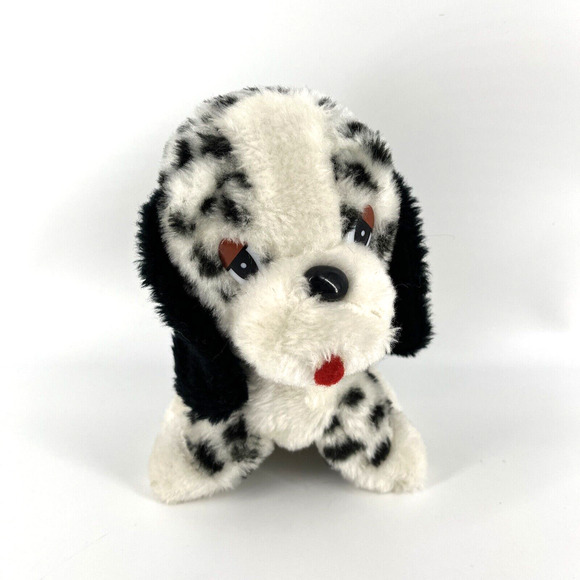 Vintage 1985 Giftco Inc Dalmatian Stuffed Animal Plush Puppy Dog Black and White - Picture 1 of 12